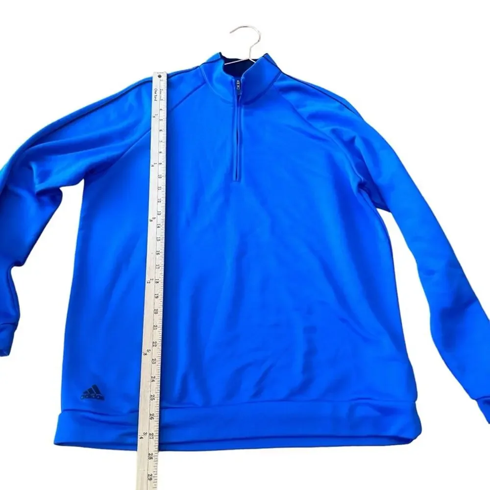 Adidas climalite zip  pull over golf size medium